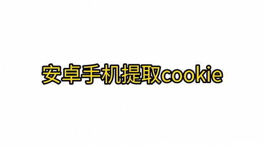 安卓手机提取cookie的小技巧