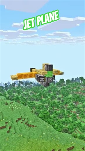 MINECRAFT JET PLANE #shorts #minecraft #minecraftmeme #gaming