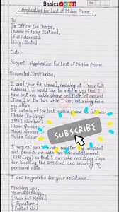 Application for Lost Mobile Phone | How to Write a Request for a Lost Phone Report