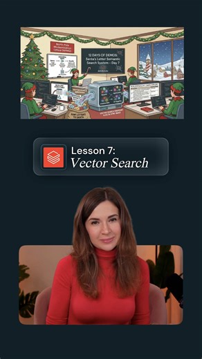 Get GitHub repo link ↓ Databricks Free Hands-On Challenge 7/12. Day 7: Vector Search Build AI that understands meaning, not just keywords. Vector search powers RAG applications, semantic search, and intelligent recommendations by finding similar content automatically. What you'll learn: → Create vector search and indexes → Automatic embedding generation → Semantic similarity search → Sync with Delta tables 🔗 GitHub instructions in my bio. Follow for Day 8! You can use Databricks Free Edition to
