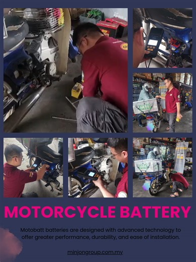 📅【Company Daily Log Day 14 / 365｜One Battery, One More Peace of Mind】 Today’s company routine brings us to a motorcycle battery replacement 🔋🏍️ Our editor’s brother was assisting a customer with a motorcycle battery change, starting from voltage checking, battery condition inspection, installation, and final testing. Every step matters, because to us, a battery is not just a part — it powers every start, every ride, and every journey safely. Many people think we only handle car batteries, but