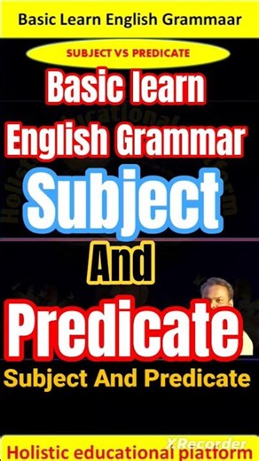 Subject & Predicate in 1 Minute 🔥ଓଡ଼ିଆରେ ଜାଣନ୍ତୁ। Basic Learning English #grammer #basic