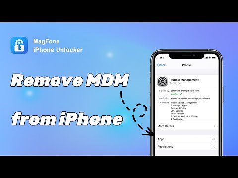 How to Remove MDM from iPhone without Password | MagFone