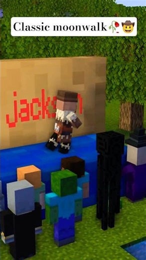 Villager Does the MOONWALK! 🕺 #minecraft #shorts