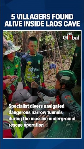 5 Villagers Found Alive Inside Flooded Laos Cave As Massive Rescue Operation Continues |#shorts