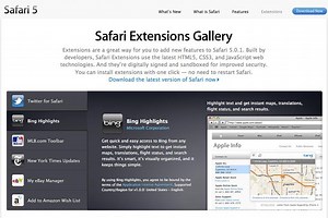Apple releases Safari 5.0.1 with Extensions, launches gallery | AppleInsider