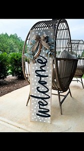 6.8K views · 44 reactions | FAWN print patterned stencil using my SVG files & Mylar stencil film! I cut this with my thunder laser, but you can also use a cricut to cut Mylar. Signmakers, DIY this porch sign using my digital download (SVG file) listed on my website | Painted by Mandy | Facebook