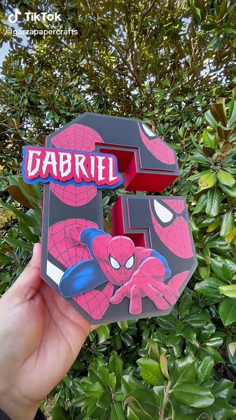 Spider Man 3D Letter for Gabriel