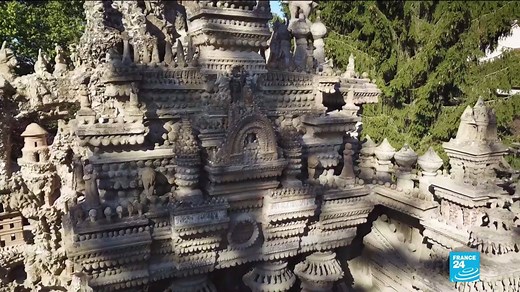 210K views · 7.2K reactions | Le Palais Idéal du facteur Joseph Ferdinand Cheval  construit, pierre par pierre, la nuit , à la  bougie après ses tournées pédestres de 40 km. C’est depuis le 18 septembre 2020 , le 2è Monument préféré des français ⤵️ | FRANCE 24 | Facebook
