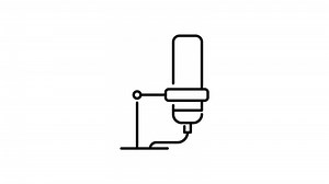 Download Podcast outline icon animation. transparent background for free