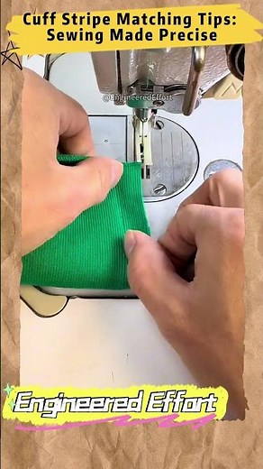 Cuff Stripe Matching Tips Sewing Made Precise #EngineeredEffort