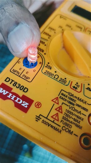Easy LED testing #led #multimeter #shorts