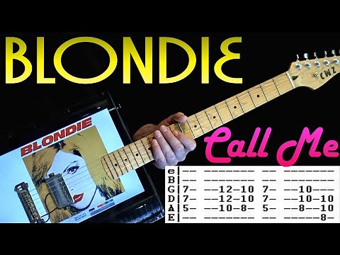 Blondie Call Me Guitar Lesson / Guitar Tabs / Guitar Tutorial / Guitar Chords / Guitar Cover