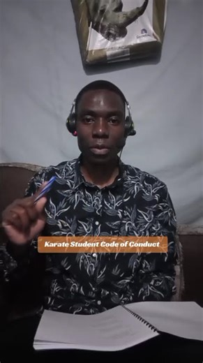 Karate student code of conduct.