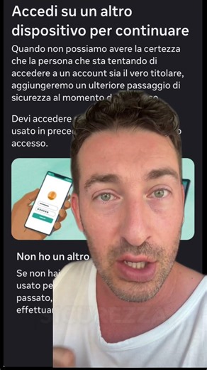 Facdbooo account bloccato : accedi da un altro dispositivo per continuare