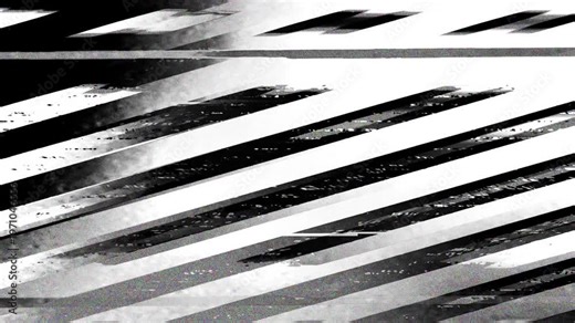 Flickering error screen transition with flashing vhs tape overlay effect