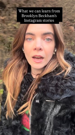 Vicky Spratt on Instagram: "As journalists chase David Beckham around at Davos, here are two things we can take away from Brooklyn Beckham’s Instagram stories about global politics 🗞️"