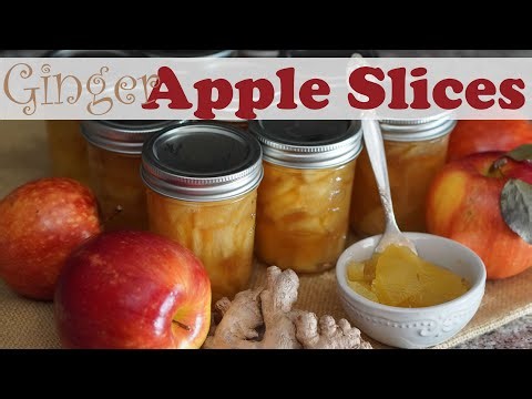 Ginger Apple Slices Canning Recipe and Tutorial