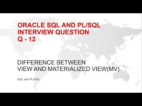 Difference between view and materialized view