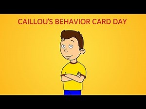 Caillou Hosts A Behavior Card Day In Ms. Martin's Class