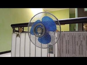 1990's Sanyo 12" Oscillating Wall Fan