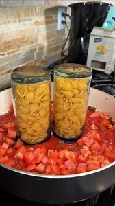 66K views · 682 reactions | Incredible one pot ground beef pasta dinner Olivia uses medium shells, ground beef, tomato sauce, chopped tomatotes, white onion, chicken broth, frozen corn, frozen carrots, jalapeno and seasonings to make a yummy pasta dish. This original video was produced by Network Media LLC and Olivia | Olivia | Facebook