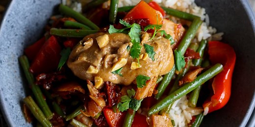 Vegan Gado Gado with Sun-Dried Tomatoes