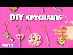 5 UNIQUE DIY KEYCHAIN IDEAS at zero cost | Art and Craft | (Part 2)