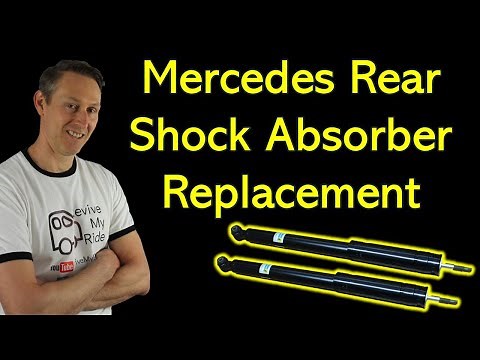 How to replace rear shock absorbers /struts on a Mercedes Benz C class W203 and CLK C209 CL203