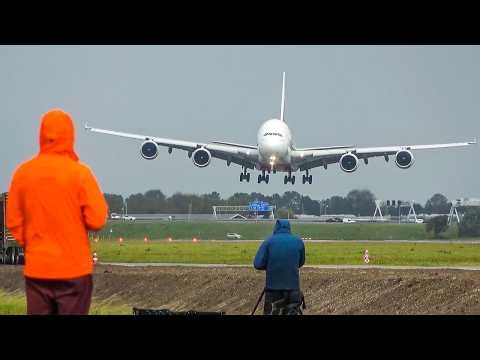 60 MINUTES PURE AVIATION - AIRBUS A380 LANDING, Boeing 747 ... (4K)