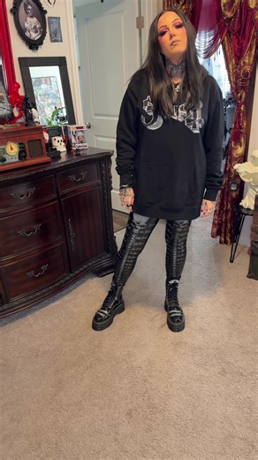 What I was planning on wearing to the last Ritual for @thebandghost until the ice storm took over North Carolina #thebandghost #ghost #goth #gothgirl #ritual