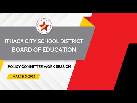 ICSD Board of Education Policy Committee Work Session - Tuesday, March 3, 2026
