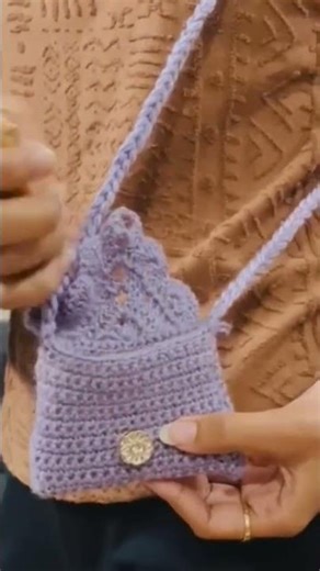 Adorable Crochet Mini Pouch 👜 Handmade Magic 🧶 #crochet #crochetpattern ☺️