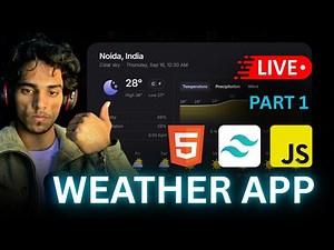 JavaScript Weather App Project 🚀| Live Coding Session| JavaScript | Weather API Integration | Mahesh