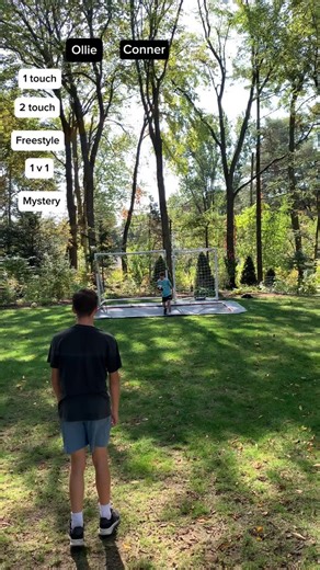 Trampoline_Football_Highlights on Instagram: "1 Touch, 2 Touch Football Challenge ⚽️ #football #backyard #sports #goals #soccer #goaliesaves #trampoline #challenge"