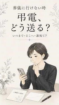 葬儀に行けない時、弔電はどう送る？ #保存版 #冠婚葬祭 #葬儀マナー #告別式 #喪服 #弔電#弔電の送り方