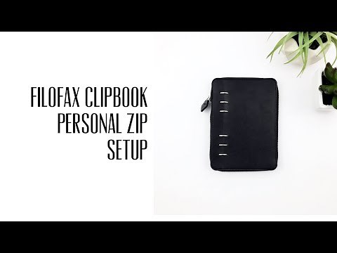 Filofax Clipbook Zip Personal Planner Setup
