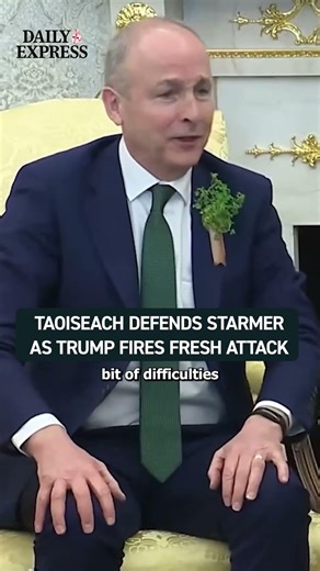 Irish Taoiseach Micheál Martin defended Keir Starmer after Trump hit out at the UK PM once again 🔴