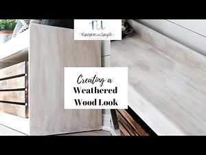 HOW TO CREATE A WEATHERED WOOD or WHITE WASH LOOK with DARK WAX