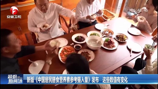 新版《中国居民膳食营养素参考摄入量》发布 这些数值有变化