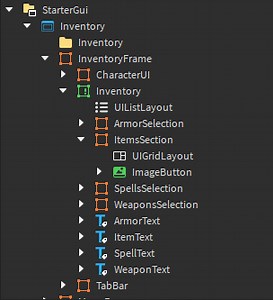 Problem with inventory categories
