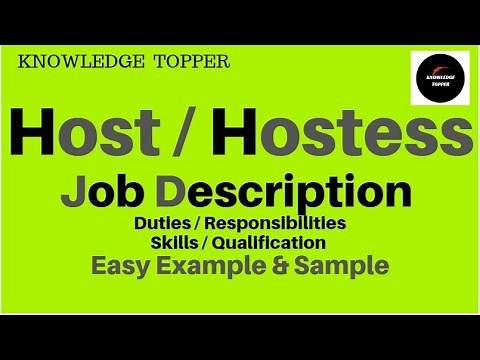 Host/Hostess Job Description | Host and Hostess Duties and Responsibilities Roles and Resume Work