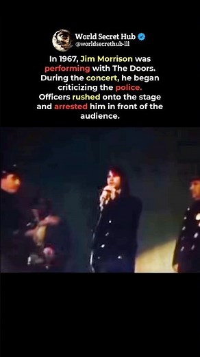 The Night Jim Morrison Was Arrested On Stage