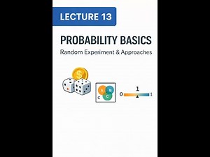 Lecture 13: Probability Basics | Random Experiment, Approaches & Rules Explained