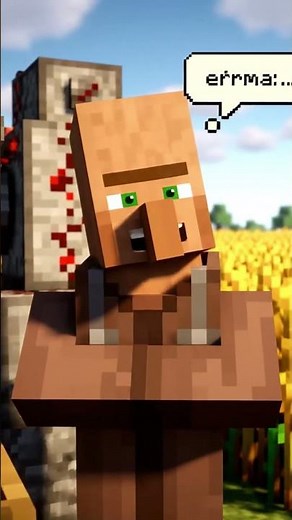 Minecraft Villager ! 🌾 Villager Harvest Farm | Redstone Machine! #Minecraft #Automation #Redstone