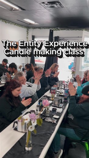 The Entity Experience Candle making class 🔥 . Book your Experience today ! . #experiences #seattle #candlemaking #entitycandles
