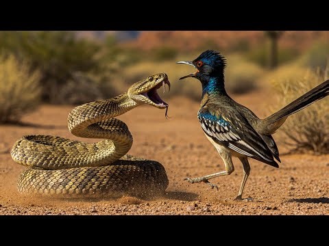 Epic Desert Battle: Snake vs Roadrunner – Who Wins!