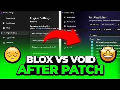 BLOXSTRAP vs VOIDSTRAP Comparison for Roblox After the New Patch! 😳 (FPS BOOST + LOW PING)
