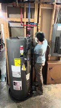 Installing a hybrid water heater 2025 step by step #plumbing #homeimprovement #energyefficienthomes