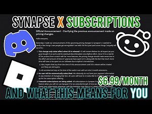 Synapse X Subscription [EXPLANATION]